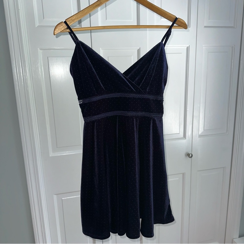 Francesca’s Collection Midnight Blue Dress - Size Medium